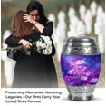 thumbnail image 3 of Daisies Cremation Urn for Human Ashes Adult Male Dad - Large Purple Decorative Urn - Funeral Urns for Women Ashes - Memorial Urns for Adult Human Man ( Size - 10inch ), 3 of 7