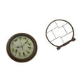thumbnail image 7 of 2 Pieces Singing Bird Clock Wall Decor Wood Stand Chirps Every Hour with Birdsong for Home Office Decoration, 7 of 7