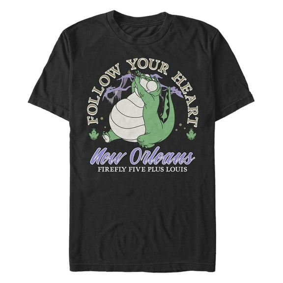 Men's The Princess and the Frog Firefly Five Plus Louis Graphic T-Shirt