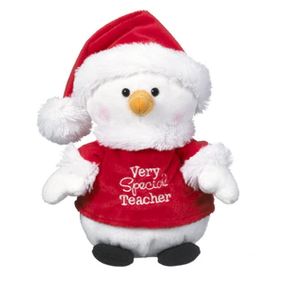 Very Special Teacher Santa Plush Snowman- By Ganz