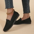 thumbnail image 2 of Women's Knitted Flat Shoes Lightweight Comfortable Loafers Women Footwear Slip On Casual Breathable Mesh Walking Shoes Female Round Toe&nbsp, 2 of 3