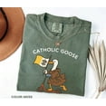 thumbnail image 3 of Comfort Colors Catholic Goose T-Shirt – Funny Goose Walking Graphic Tee, 3 of 8