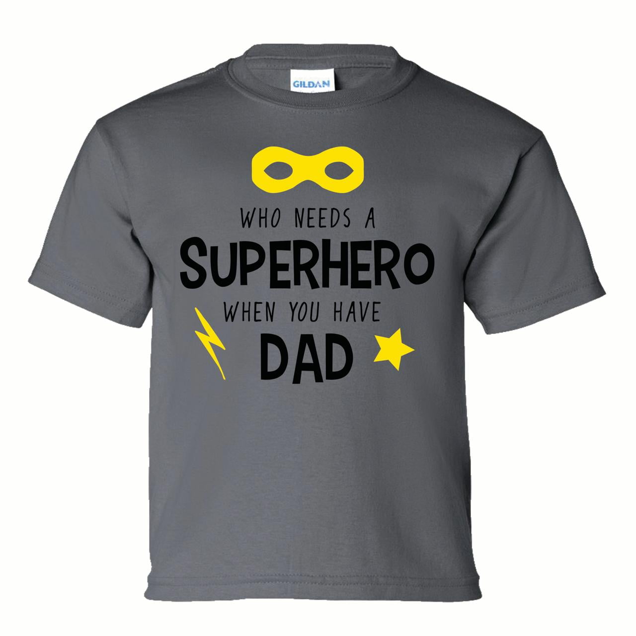 Father's Day You Have Dad Youth Short Sleeve Tee Shirt Charcoal - Picture 7 of 29
