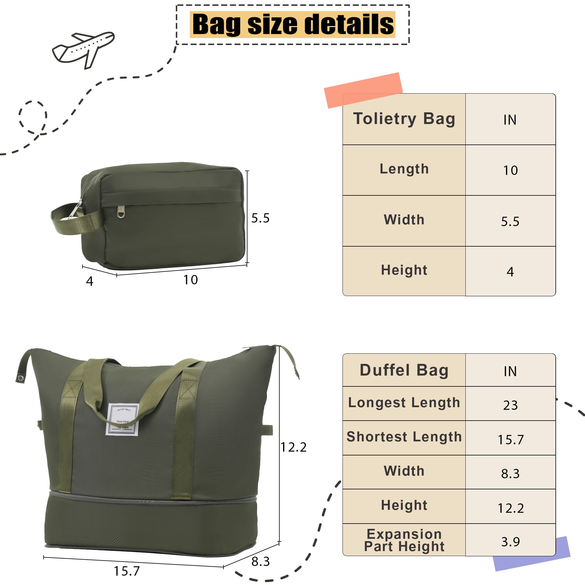Softside Luggage 5 Piece Set, 20"/24"/28" Carry-on Luggage, Softshell Checked Luggage, Lightweight Suitcase Travel Set