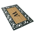 thumbnail image 3 of Rubber Coir Door Mat Acanthus, Monogram W - 22" x 36", 3 of 4