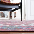 thumbnail image 5 of SAFAVIEH Tucson Cornelius Traditional Machine Washable Area Rug, 6' x 6' Round, Red/Blue, 5 of 9