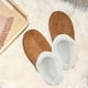 thumbnail image 5 of juego de forros de felpa extraíbles para zapatos de invierno con banda protectora, pantuflas de algodón con forro grueso, suelas cálidas y acogedoras para zapatos y botas, color blanco, talla 36-37, 5 of 7