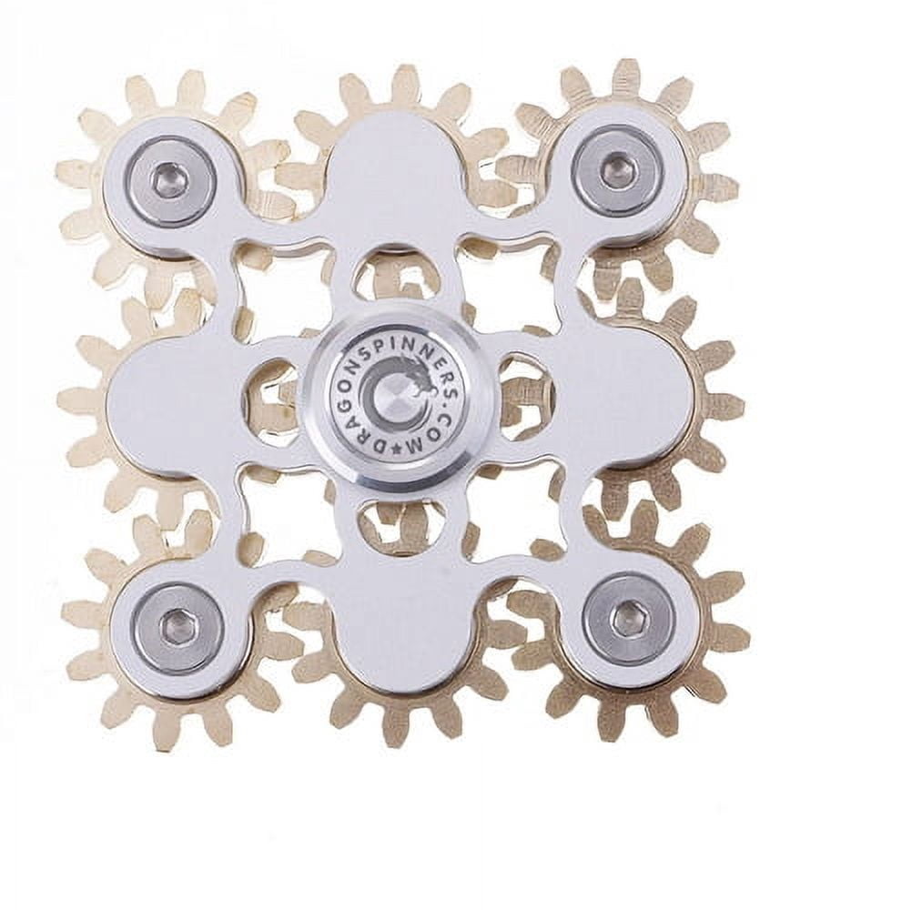 G9 Nine-Bearing Gear Metal Fidget Spinner – Maximum Spin Time – Precision Engineered – Smooth & Silent Rotation – Ultimate Stress Relief & Focus Tool