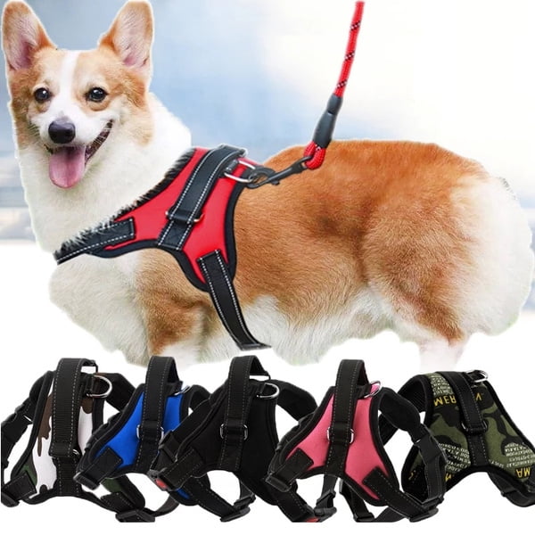 New Dog Soft Adjustable Harness Pet Large Dog Walk Out Harness Vest for