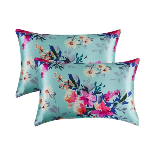 Auvideal 2 Pack Pillow Covers Queen Size Silk Pillowcase for Hair and