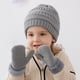 thumbnail image 1 of Conjunto de guantes de gorro para niños, gorro de punto para niños y niñas, además de forro polar, 1 of 5