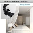 thumbnail image 4 of Accessories Kits for 12Ft Flexible Bendable Curtain Track Ceiling Wall Mount - Include Curtain Track Rollers, Stainless Steel Track Clips, Wall & Ceiling Mount Brackets, End Caps, 4 of 7
