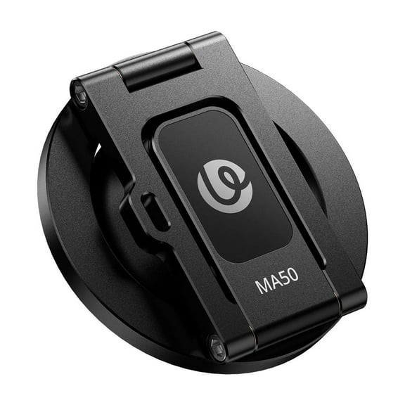 Ulanzi MA50 UKA Magnetic Phone Holder Stand – MagSafe Compatible Aluminum Mount with 1/4" Screw for iPhone, Tripod, and Backpack Strap Use