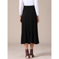 thumbnail image 4 of DARING DIVA Women's Sweater Pleated A Line Knit Midi Skirt Small Black, 4 of 6