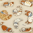 thumbnail image 2 of BESTSKY Iron On Patches,Adorable Cat Cartoon Patches for Clothes,Instant Self-Adhesive Iron On Patches for Clothes,Creative Patches for Jeans and Bags,Style4, 2 of 3