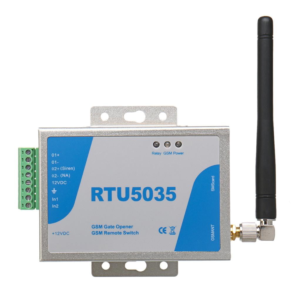 RTU5035 GSM Gate Opener Relay Switch Wireless Remote Control with Antenna 