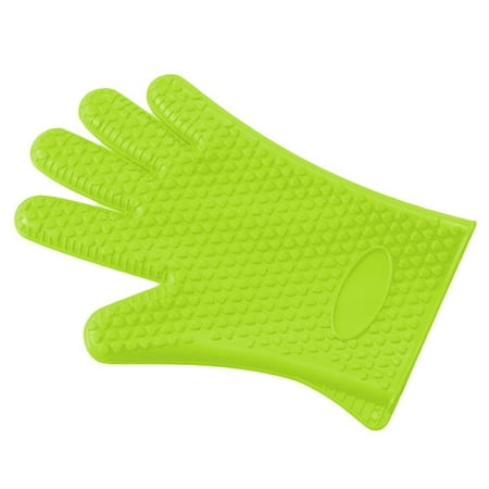 

YUNx 1Pc Heart Pattern Anti-slip Heat-Resistant Cooking Baking Oven Silicone Glove
