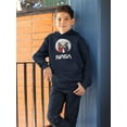 thumbnail image 2 of NASA Nasa Astronaut Duo Over Moon Hoodie Juniors -NASA Designs,  Medium, 2 of 4