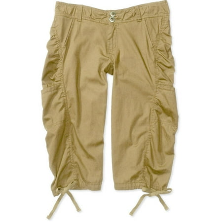 Juniors' Cinched Cropped Scrub Pants