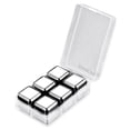thumbnail image 1 of Pub vino enfriando piedras de enfriamiento bebidas de acero inoxidable cubitos de hielo fiesta de cumpleaños rock bartender accesorios suministros para el hogar 6pcs cubos Scienceny HA011774-04, 1 of 7