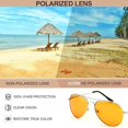 thumbnail image 3 of Men's Sunglasses Retro Pilot Sunglasses unisex Gift Toad Mirror, 3 of 5