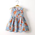thumbnail image 2 of YunPes Kids Girl Boy Dresses Crew Neck Dresses for Child Sleeveless Cute Ruched Dresses, 2 of 5
