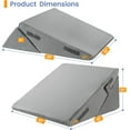 thumbnail image 2 of Wedge Pillows for Adult Adjustable Bed Wedge Pillow for Post Surgery Triangle Pillow Headboard with Bolster Cushion for Sleeping Acid Reflux Neck & Back Support and Dark G, 2 of 9