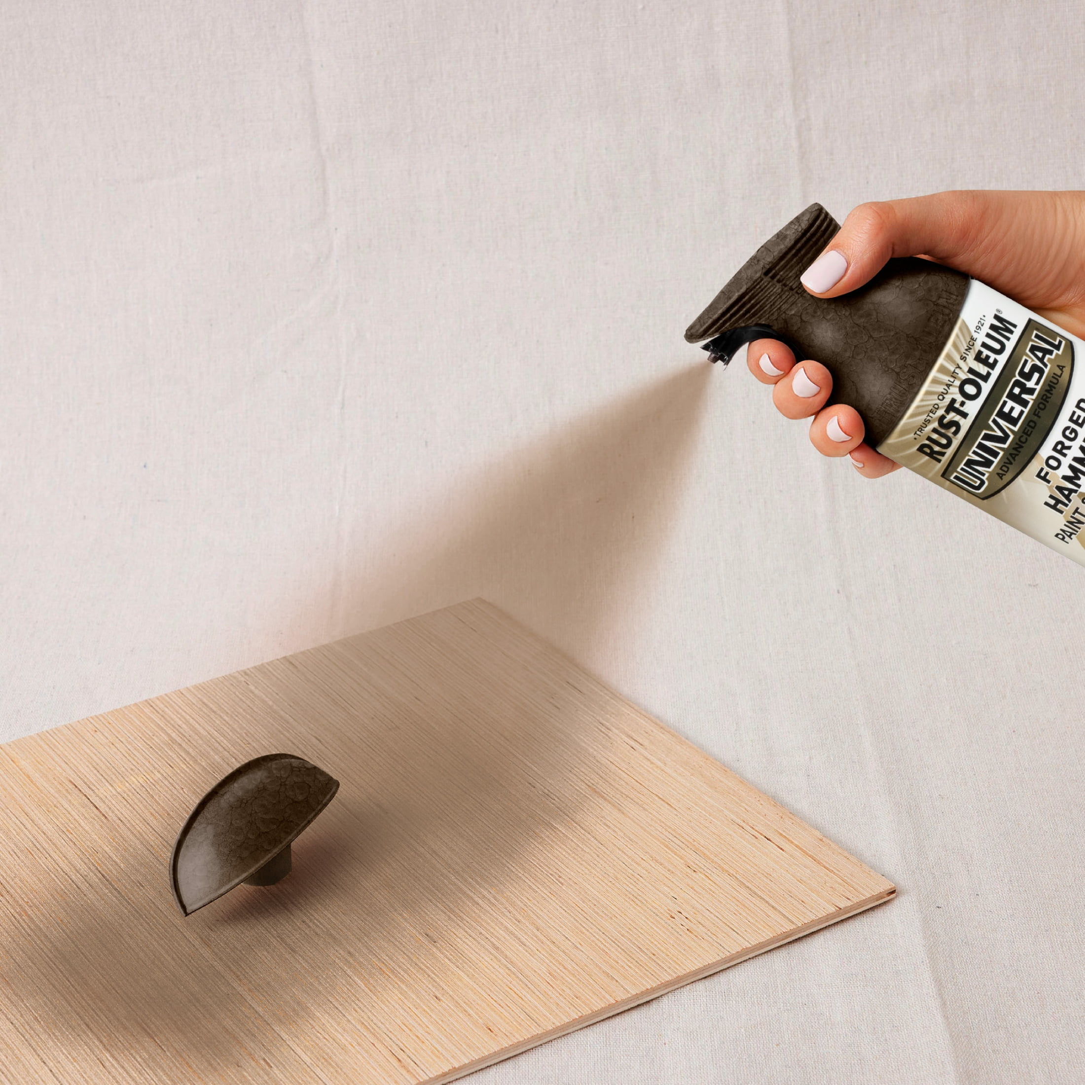 6 Pack, Chestnut, Rust-Oleum Universal All Surface Interior/Exterior Forged Hammered Spray Paint-271479, 12 oz