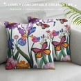 thumbnail image 3 of PHYHOO Throw Pillow Covers Flower Decorative Throw Pillow Cases Soft Velvet Outdoor Cushion Covers for Sofa Garden Couch Home Decor, 3 of 5