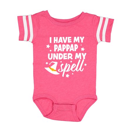 

Inktastic I Have My Pappap Under My Spell with Cute Witch Hat Gift Baby Boy or Baby Girl Bodysuit