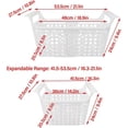 thumbnail image 2 of Chest Freezer Basket Deep Freezer Organizer Bin PP Heavy Load with Handle for Kitchen Storage (Large 62x43x8cm/24.4x16.9x3.1in), 2 of 5