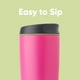 thumbnail image 2 of Vaso de café Owala SmoothSip con aislamiento, 600 ml, acero rosa, 2 of 6