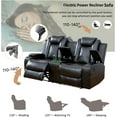 thumbnail image 6 of AYCP Multifunction Power Recliner Couch Set with LED Light, Storage Console, Cup Holders, USB Charging Port, 6 of 8