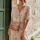 thumbnail image 4 of Bolso La Superior para Mujeres Checke Pu Cuero Viajar Rojo, 4 of 9
