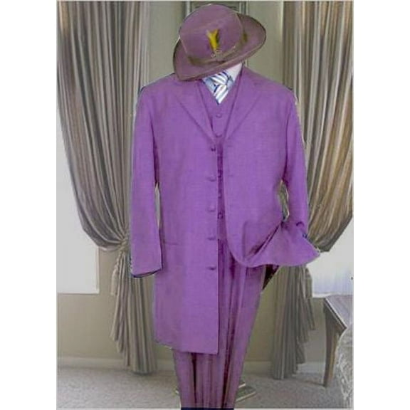 Mens Lavender Zoot Suit Long Jacket 3 Piece 7903V
