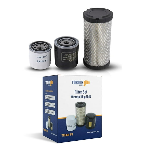 TORQUE 11-6182 11-9059 11-9342 Oil Fuel Air Filter Maintenance Kit Replacement for Thermo King Tripac APU or Evolution