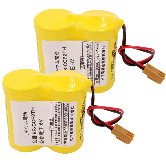 2Pcs  BR-CCF2TH Battery BR-C 6V 5000mAh BRCCF2TH Battery For Fanuc PLC BR-CCF2TH