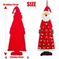 thumbnail image 6 of NOGIS Felt Christmas Advent Calendar for Kids,3.7ft Countdown to Christmas Decorations for Girls Boys Gift, 24 Pocket Reusable Calendar Advent Xmas Ornament Decor for Home Door Decor,Red, 6 of 7
