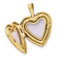 thumbnail image 2 of 925 Sterling Silver Gold Plated Butterfly Heart 16mm 18 Inch Locket 14 Pendant Necklace Set Charm, 2 of 7