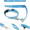 thumbnail image 4 of LINLIN LED Dog Leash and LED Dog Collar, USB Rechargeable Dog Lights Light Up Dog Collars Weatherproof Dog Leash 120cm, 4 of 7