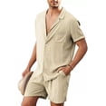 thumbnail image 1 of Conjunto De Camisa Para Hombre Casual Vacaciones Playa Moda, 1 of 7