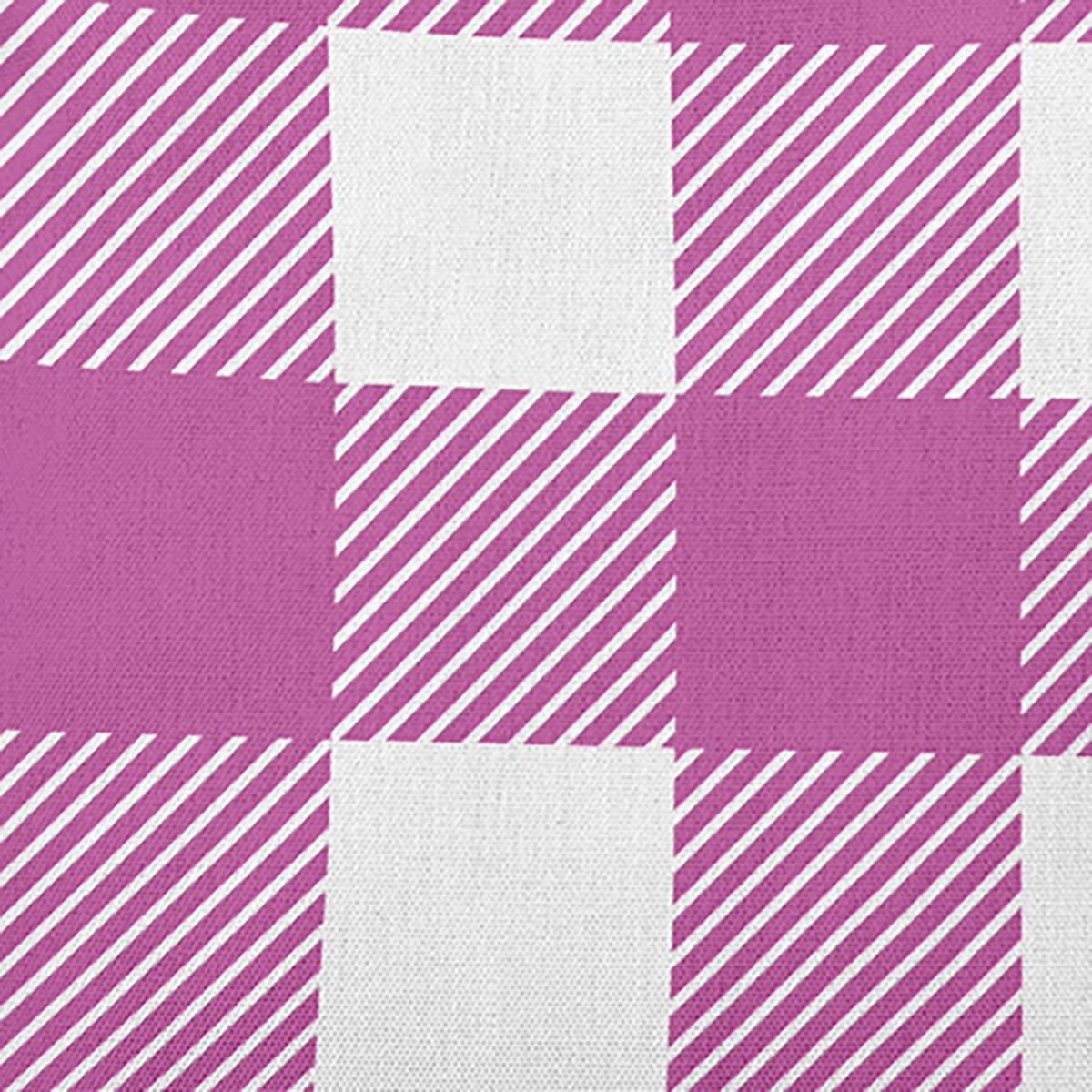 26" x 26" Simply Daisy Buffalo Plaid Polyester Accent Pillow, Orchid Qty 1