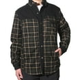 thumbnail image 3 of Men's Flannel Jacket Plaid Sherpa Lined Shirt Snap Button Warm Winter Coat with Pockets, 3 of 8