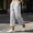 White, variant on Xdegoge Cropped Pants for Women Casual Elastic Waist Loose Fit Comfy Lightweight Capris for Lounge Summer Wear with Side Pockets Flattering Wide Leg Trousers