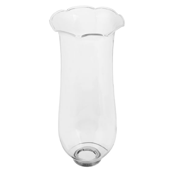 GOOHOCHY  Clear Glass Lamp Cover Candle Holder for Table Centerpiece Transparent