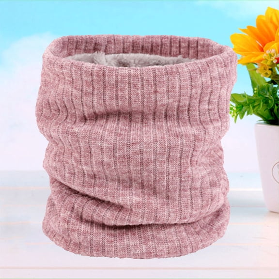 HONMEET Polyester Circle Scarf Chunky Knit Neck Warmer for Fall and Winter Cold Weather