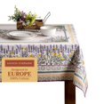 thumbnail image 1 of Mantel rectangular Maison d' Hermine, 100 % algodón, 137 x 183 cm, reutilizable, decorativo para comedor, casa de campo, hogar, fiestas, bodas y primavera/verano - Fanny Lavender, 1 of 1