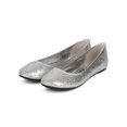 thumbnail image 5 of Cherish CF38 Women Metallic Confetti Round Toe Ballerina Flat, 5 of 5