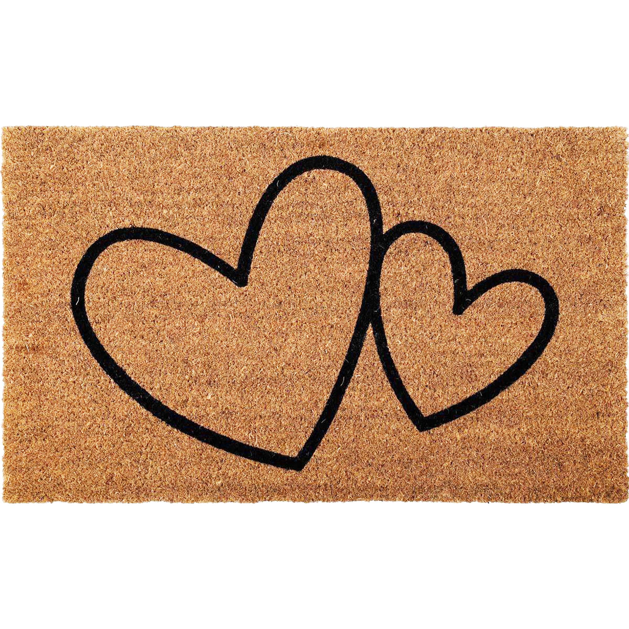 Heart Shaped Pattern Door Mat Rug 18 inch by 30 inch