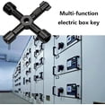 thumbnail image 2 of High-Quality Electrical Cabinet Key, Sturdy And Durable Zinc Alloy Construction For Longevity, Compact Size Easy Carry, Suitable For Various Applications In Electricity Water And, 2 of 5